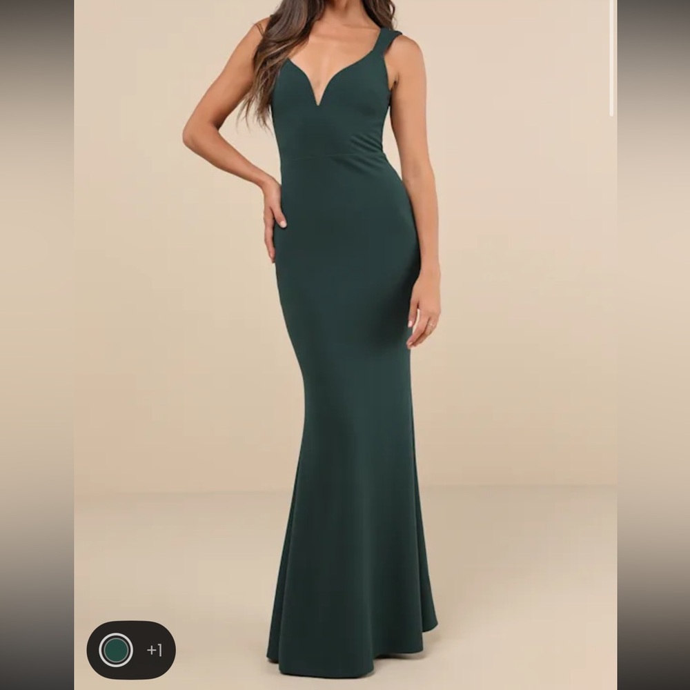 Lulu's Deep Green Maxi Dress